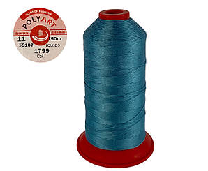 Нитка поліестер POLYART(ПОЛІАРТ) N11 колір #1799 бірюзовий 750м (ОРИГІНАЛ, ТУРЕЧЧИНА)
