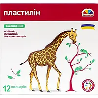 Пластилін "Захоплення" 12кольорів+стек, 192г 200312 "Гамма"