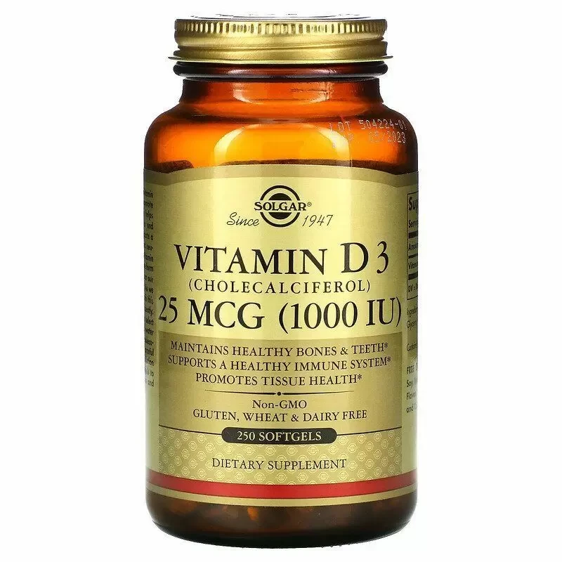Solgar Vitamin D3 25 mcg (1000 IU) (100 gel)