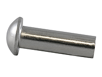Заклепка алюмінієва 2х10 з напівкруглою головкою під молоток DIN 660 (паковання 25 шт.)