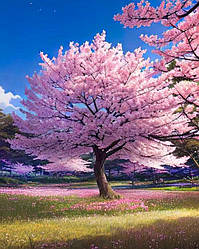 Картина алмазами My Art Сакура з голограмними стразами (MRT-TNG1261) 40 х 50 см (На підрамнику)