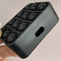 Чохол для AirPods Pro Pop it антистрес силіконовий чохол поп іт для навушників аїр подст про чорний NCL, фото 4