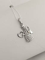 Срібний кулон ангел Ukr-gold
