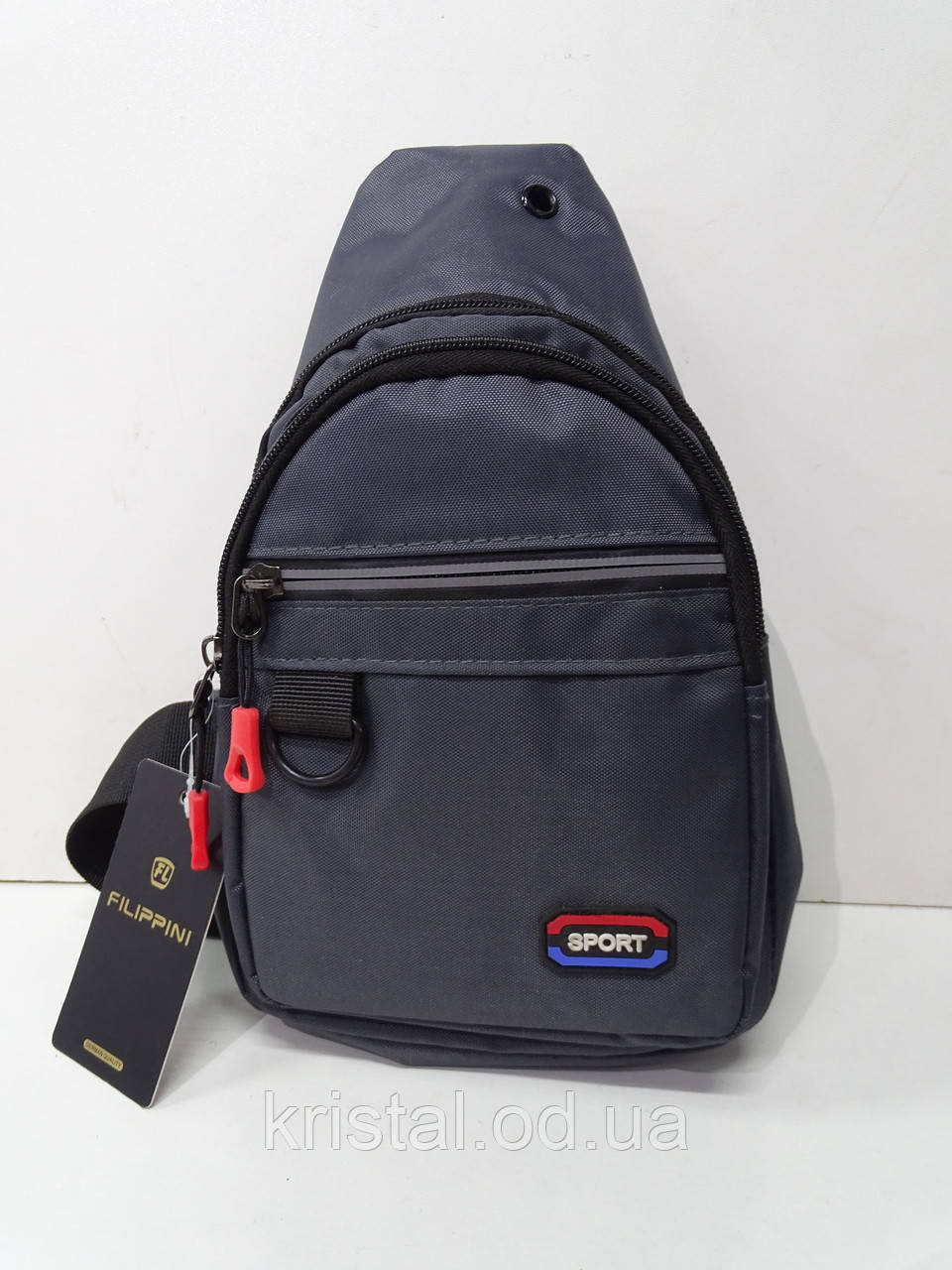 Чоловіча нагрудна сумка слінг 18*30 см. серії "Goldbe" №11879, фото 1