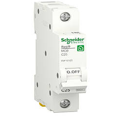 Автоматичний вимикач 1P 25A C 6kA Schneider Electric Resi9 R9F12125
