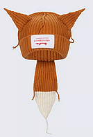 Шапка біні в'язана Лисиця з вушками осінь в стилі Stray Kids k-pop аніме