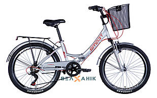 Велосипед 24/quot; Formula SMART FRW AM Vbr (рама 15/quot;) ST з багажником сріблястий