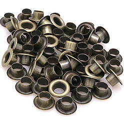 Люверси втулка+шайба №300 Ø 5 мм 100 шт. Бронзовий