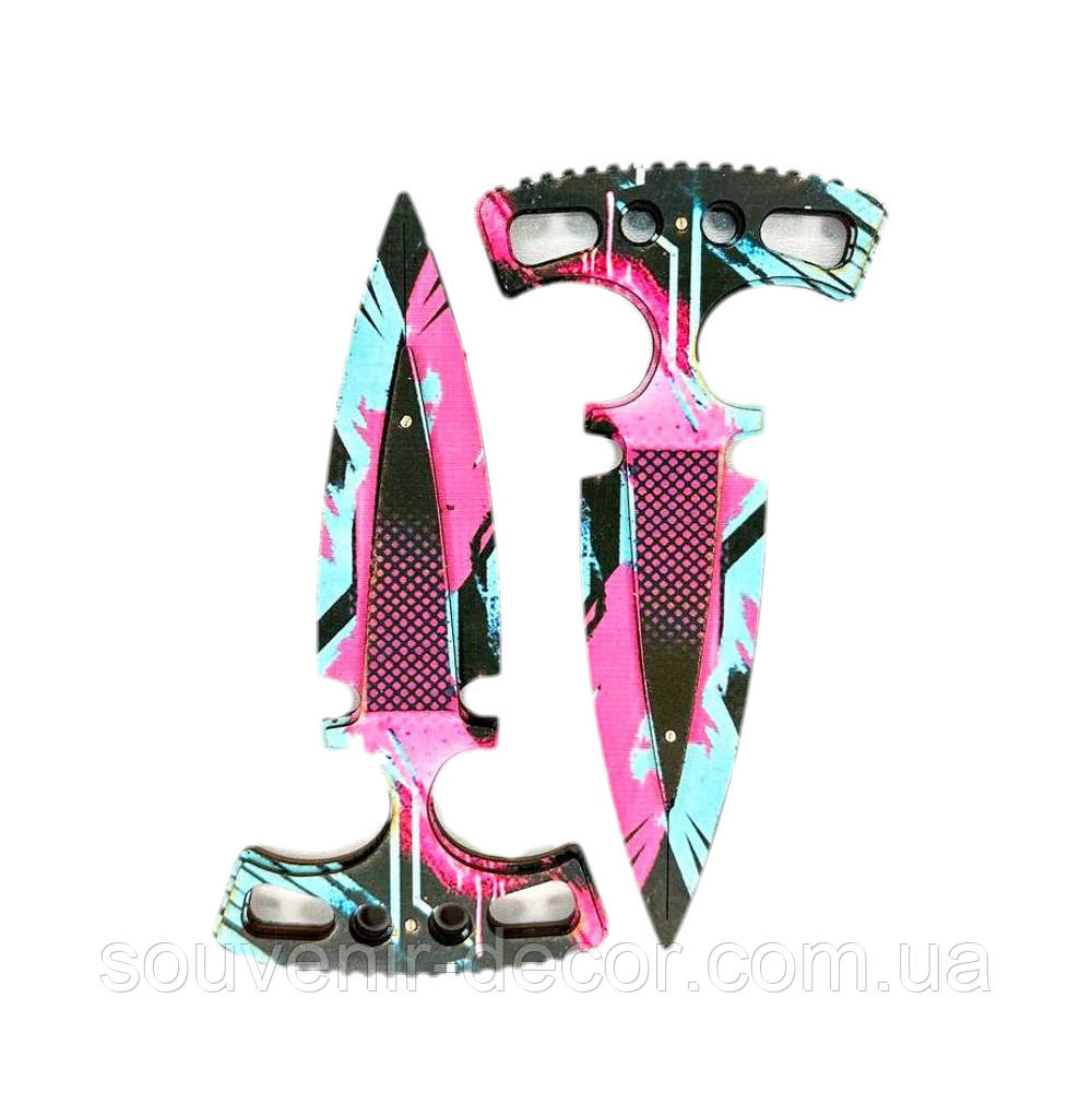 Дерев'яні дитячі ножі Тичковi GRUNDE з STANDOFF 2, іграшкова зброя, фото 1