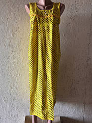 Нічна сорочка горох без рукава