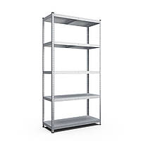 Стелаж для складу, архіву, магазину. Standart 1950*900*500 оцинкований з металевими полицями 5 шт
