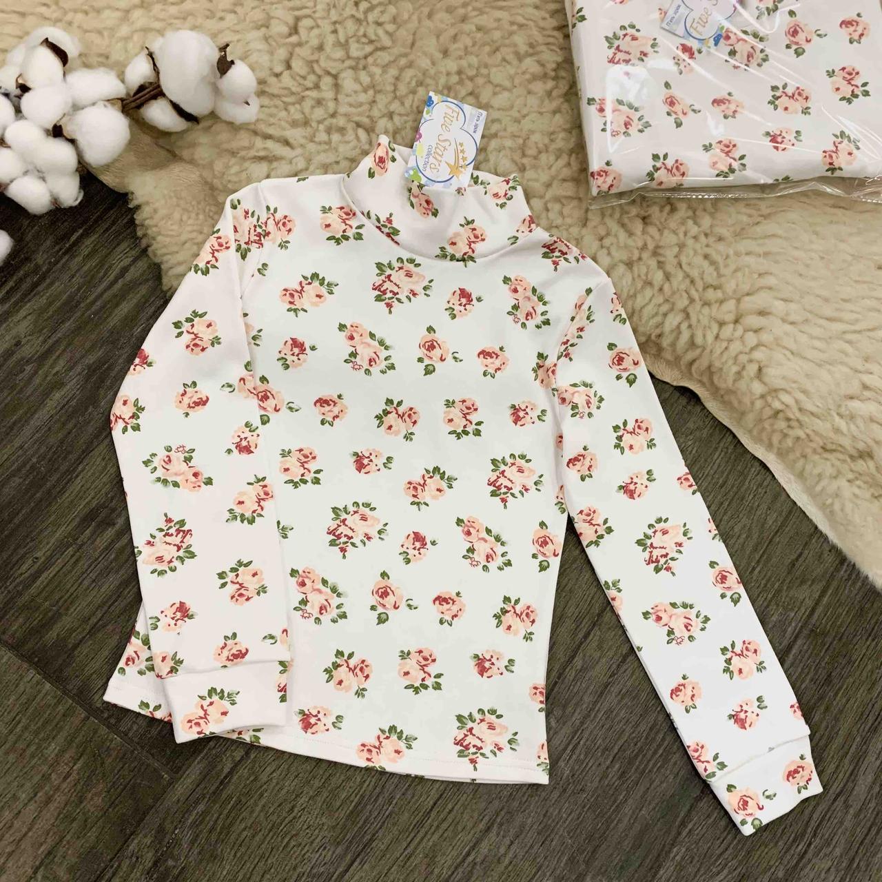 Дитяча водолазка — гольф троянди на молоці Five Stars 10832-110р