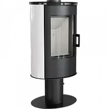 Піч Kratki KOZA AB S/N/DR Kafel біла (подача повітря з вулиці), фото 2