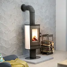 Піч Kratki KOZA AB S/N/DR Kafel біла (подача повітря з вулиці), фото 3