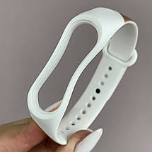 Ремінець для Xiaomi Mi Band 3 силіконовий кольоровий браслет для фітнес трекера мі бенд 3 білий MLT мод 4, фото 3