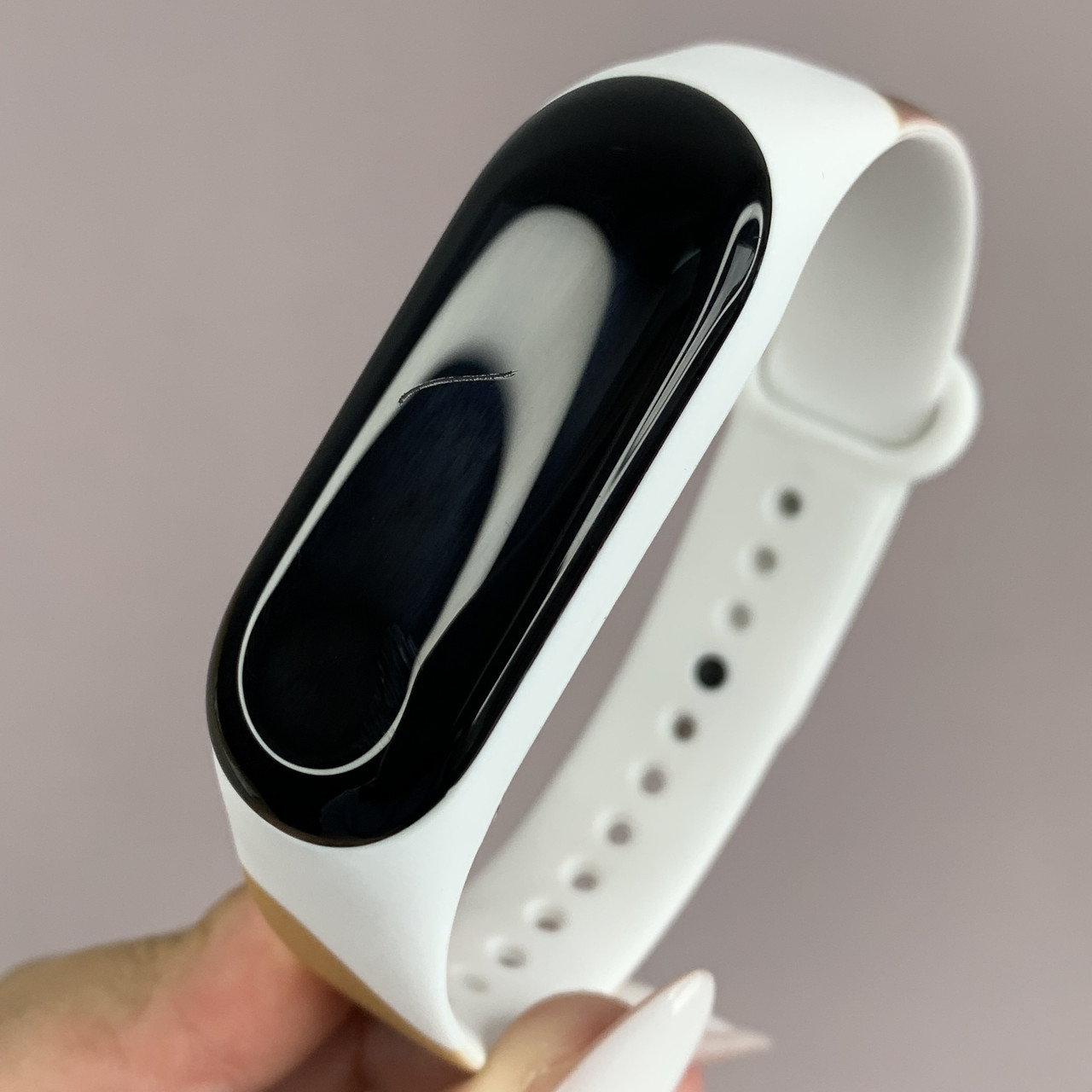 Ремінець для Xiaomi Mi Band 3 силіконовий кольоровий браслет для фітнес трекера мі бенд 3 білий MLT мод 4