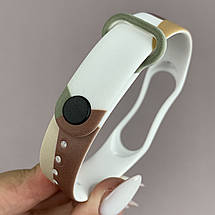 Ремінець для Xiaomi Mi Band 3 силіконовий кольоровий браслет для фітнес трекера мі бенд 3 білий MLT мод 4, фото 4