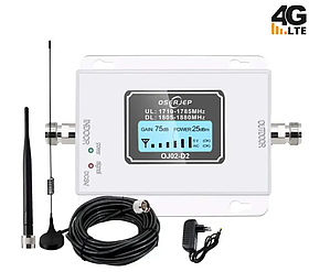 Репітер підсилювач мобільного зв'язку і інтернету Oserjep OJ02-G2 4G LTE 1800 МГц