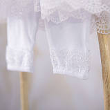 Літній костюмчик для Хрещення дівчинки "Діва Марія" Білий колір, розмір 86, фото 5