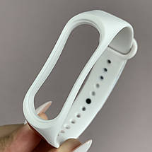 Ремінець для Xiaomi Mi Band 3 силіконовий кольоровий браслет для фітнес трекера мі бенд 3 білий MLT мод 8, фото 3