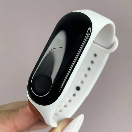 Ремінець для Xiaomi Mi Band 3 силіконовий кольоровий браслет для фітнес трекера мі бенд 3 білий MLT мод 8, фото 1
