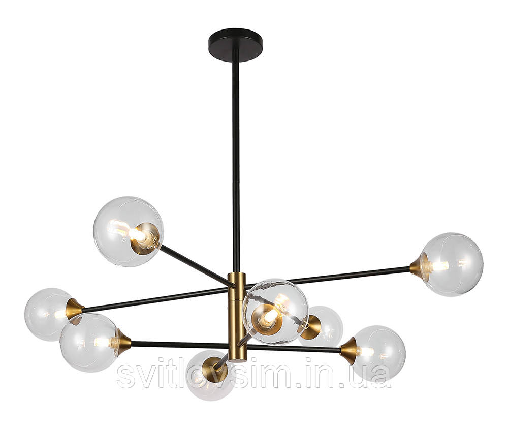 Люстра 752L7910-8 BK+CL, фото 1