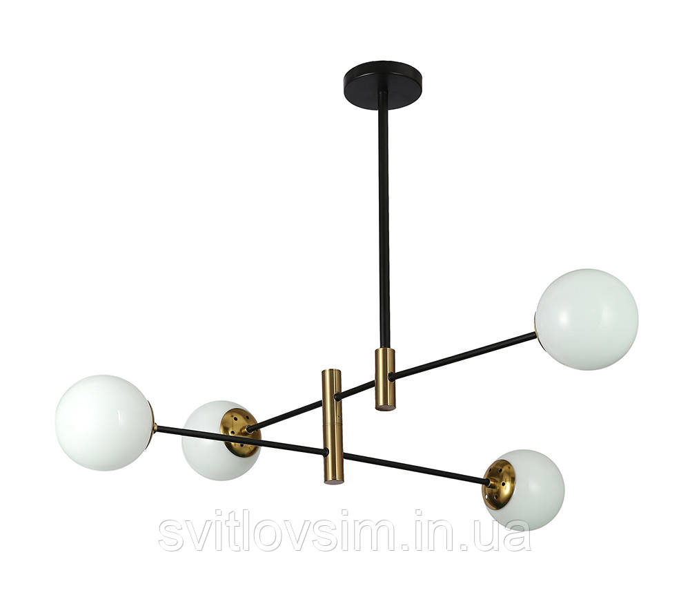 Люстра 909LXL3012-4 BK+WH, фото 1