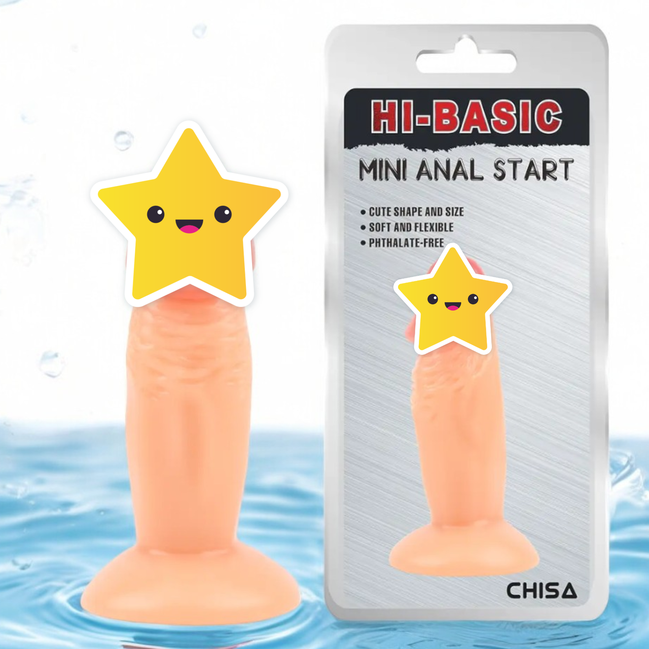 Анальна корок фалоїмітатор на присоску Hi-Basic "Mini Anal Start" Chisа