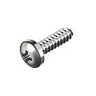 DIN7500C М5х12 сталь гвинт самонарізний цинк білий повна різьба крок 0,8 [5M71000005M7501220] напівкругла PZ2 Metalvis