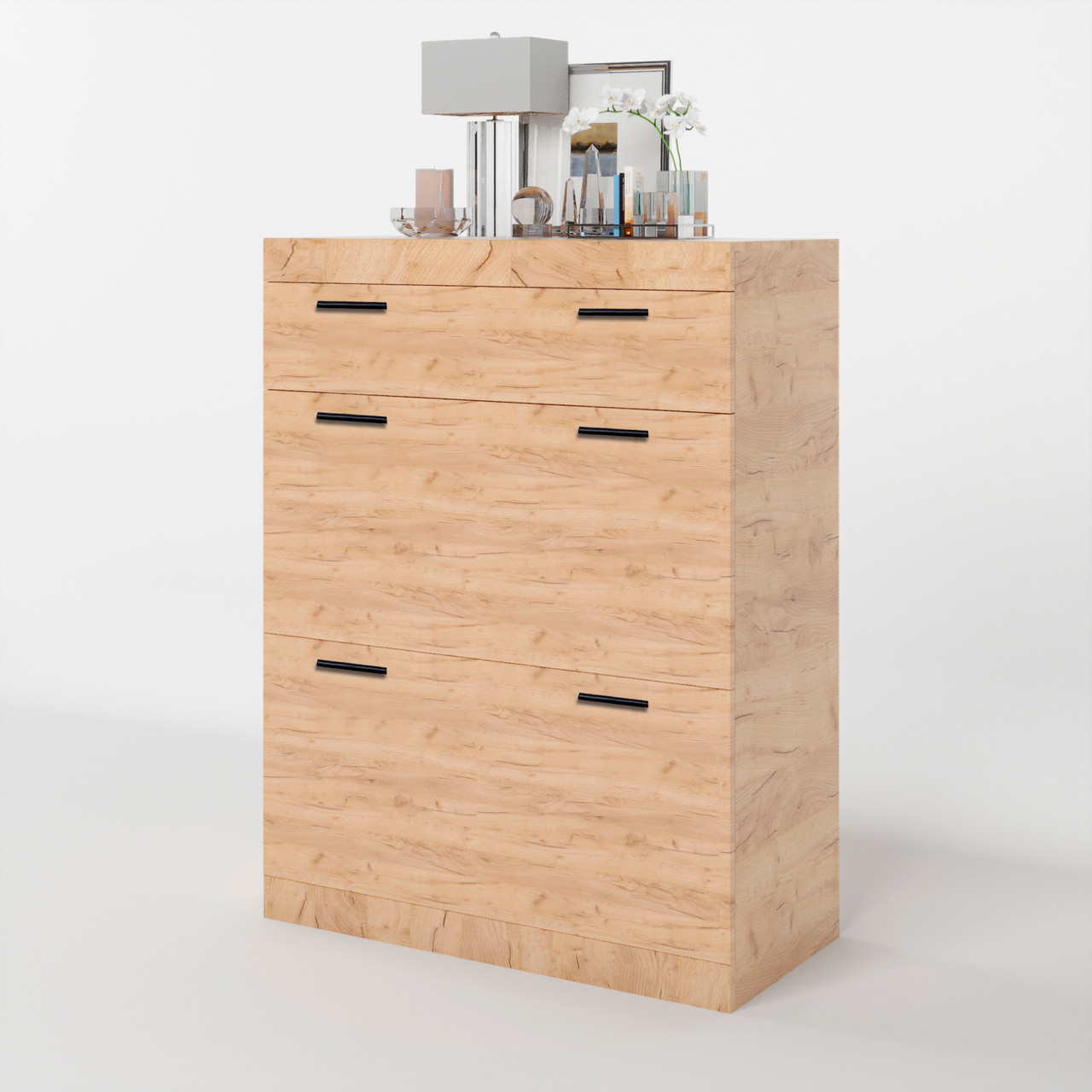 Тумба для взуття Еверест Соната ТО-800 80х38х106 дуб крафт золотий (DTM-2726), фото 1