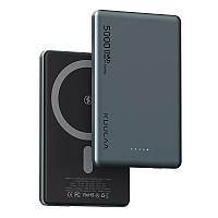 Беспроводной Повербанк с Беспроводной Зарядкой 5000 mAh 20W MagSafe Powerbank для iPhone, Space Gray