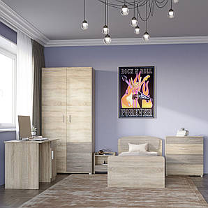 Спальня Дитяча Еверест Бриз Комплект 13 (модульна - 5 елементів) сонома + трюфель (DTM-2575)