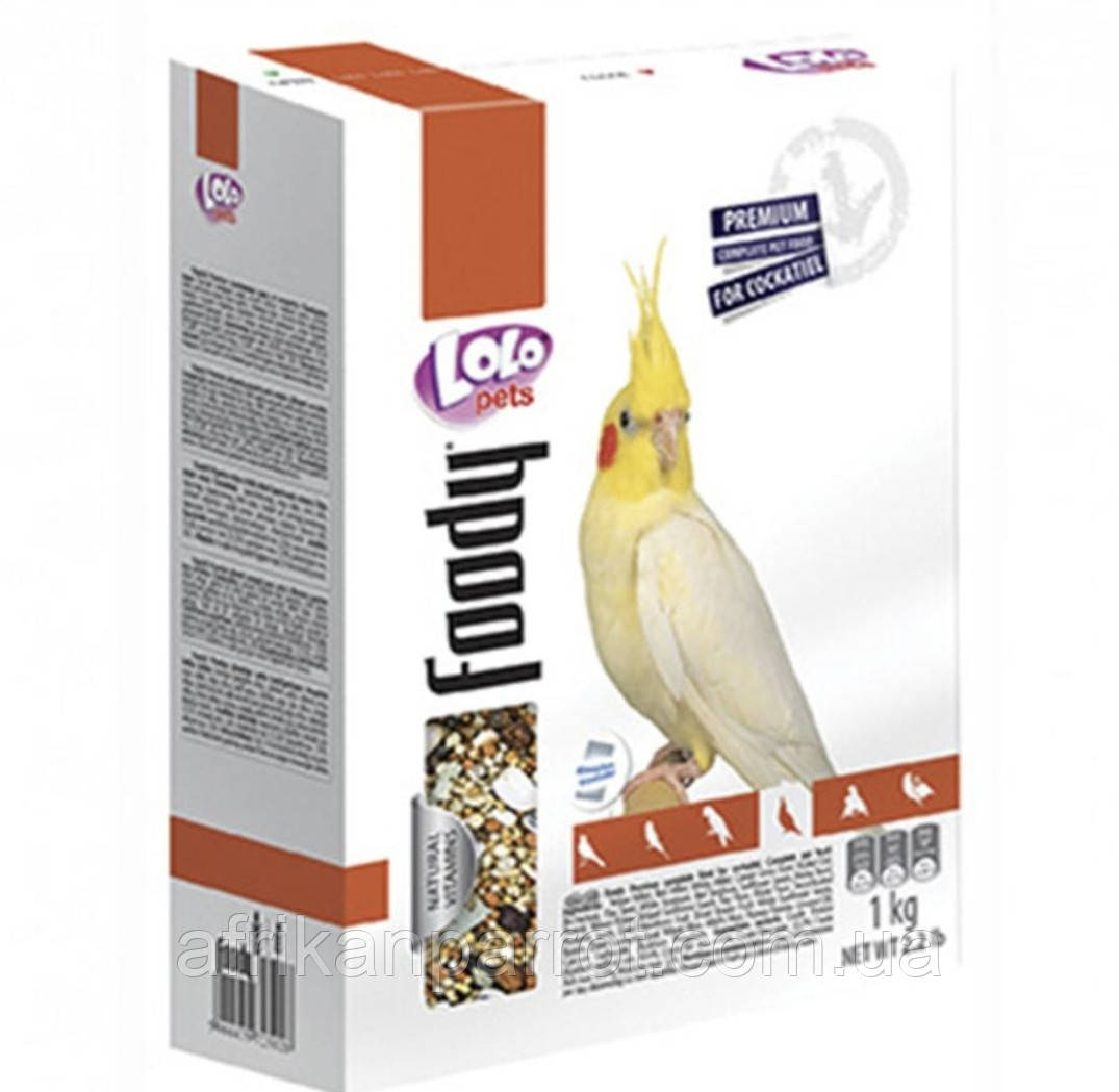 LoLo Pets for COCKATIEL Повнораціонний корм для німфи 1кг 8шт/уп, фото 1