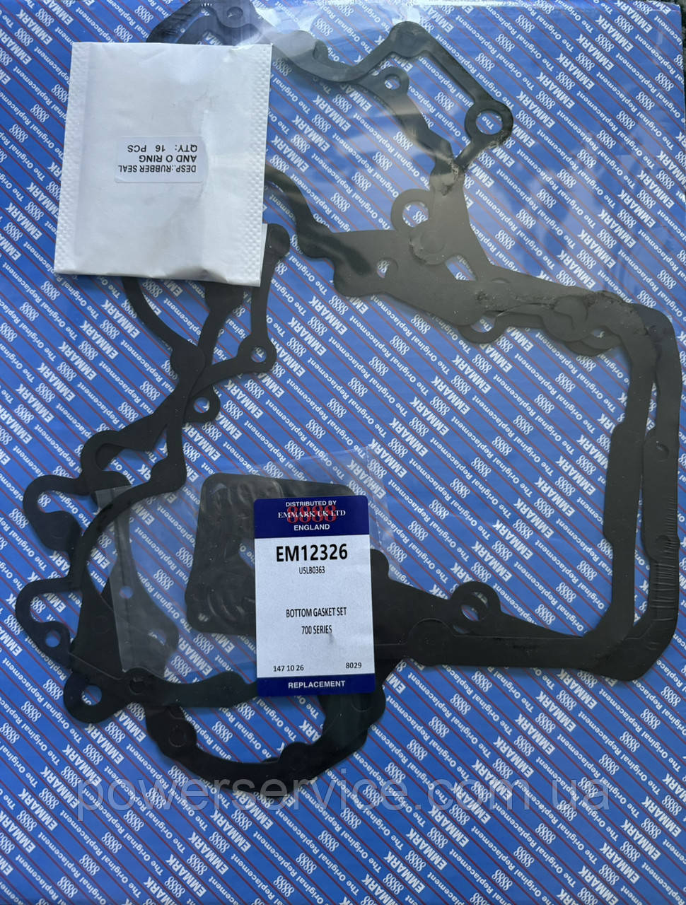 Нижній набір прокладок U5LB0363,EM12326 Perkins,Перкінс