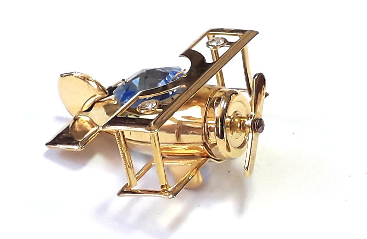 Фігурка декоративна з кристалами Swarovski "Літак ", фото 1