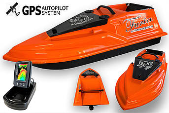 GPS Cortex 6+1  Ехолот Toslon TF520 Прикормочний кораблик Фурія Шторм