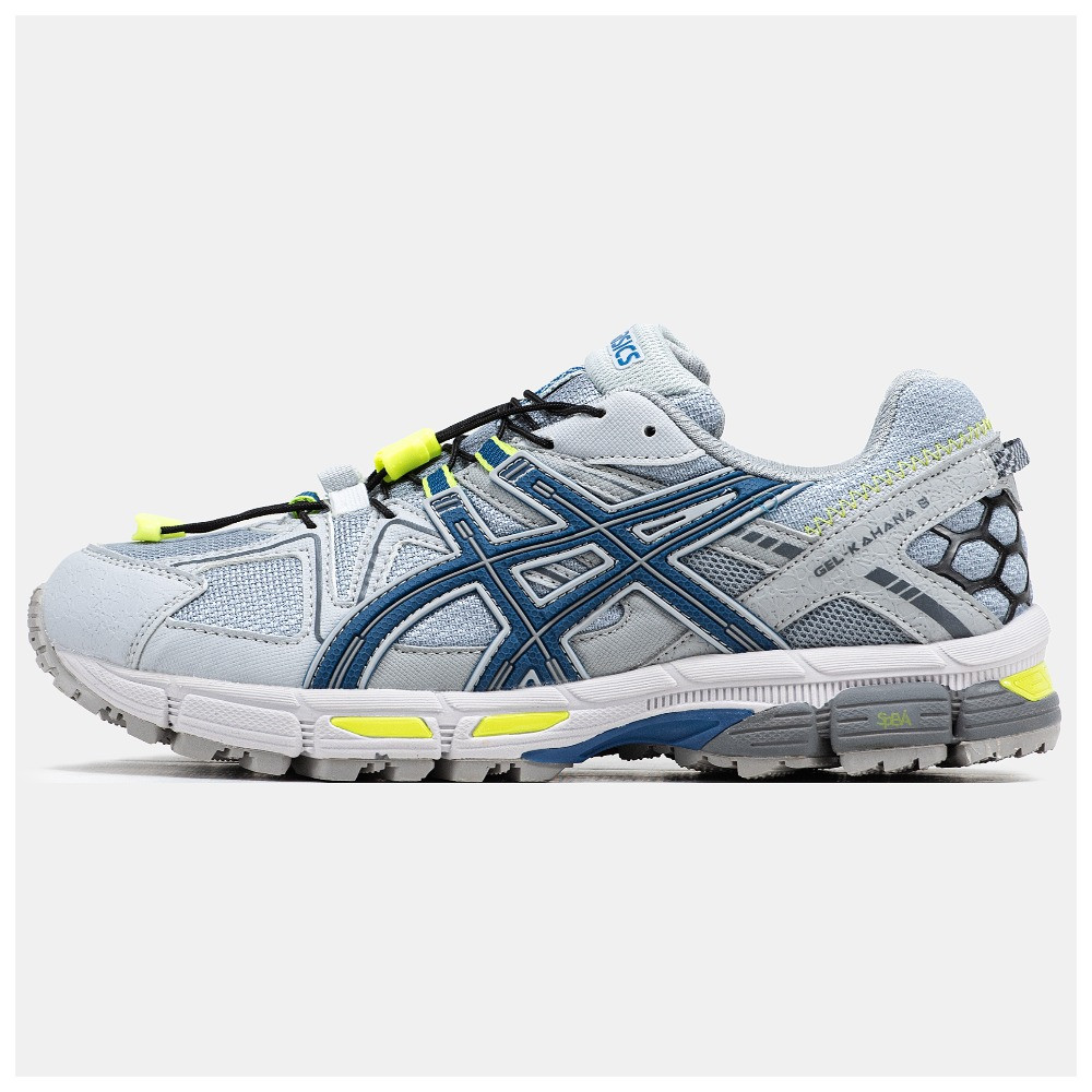 Чоловічі / жіночі кросівки Asics Gel-Kahana 8 Silver Blue, сірі шкіряні кросівки асікс гель кахана 8