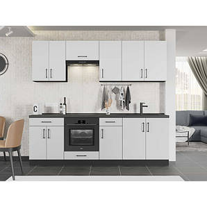 Кухня модульна Еверест Оптіма набір №7 Білий 2,4 м (DTM-5718)