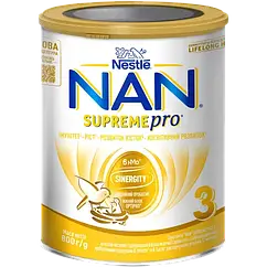 NAN (НАН) SUPREME Суха суміш 3 800г з олігосахаридами для харчування дітей з народження.