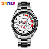 Чоловічий годинник з хронографом Skmei 9167WT White, фото 2