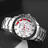 Чоловічий годинник з хронографом Skmei 9167WT White, фото 4