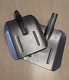 Лопата совкова молоткове покриття без держака з ребрами  жорсткості, фото 6