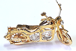 Фігурка декоративна з кристалами Swarovski "Мотоцикл"