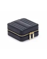 766217 Maria Square Zip Jewelry Case - Navy WOLF