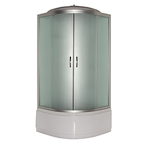 Душовий бокс Vivia 95 BF RC W 90x90х215 см на глибокому піддоні матове скло, фото 3