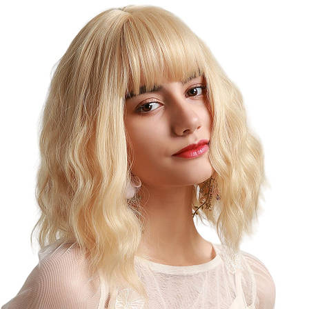 Перука блонд хвиляста, термоволокно DC SS170-2, фото 1