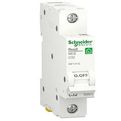 Автоматичний вимикач 1P 32A C 6kA Schneider Electric Resi9 R9F12132