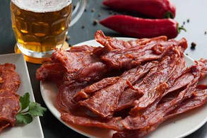 Снеки м'ясо курки "Брушетта в томаті" вагові 1 кг, курячі чіпси