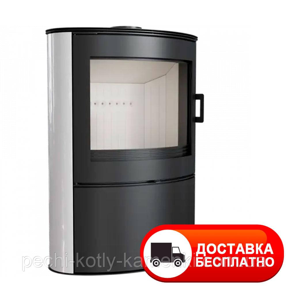 Сталева піч Kratki Koza AB S 2 кахель біла (подача повітря з вулиці)