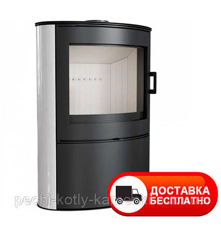 Сталева піч Kratki Koza AB S 2 кахель біла (подача повітря з вулиці), фото 1
